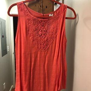 Coral Top. Never worn.